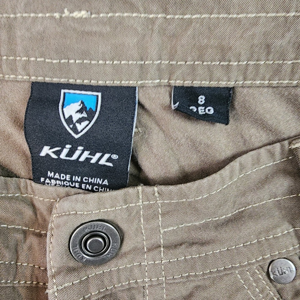 Kuhl Cargo Pants Womens 8 Reg Brown Vintage Patina Dye Stretch Hiking‎ Outdoor - Picture 3 of 13